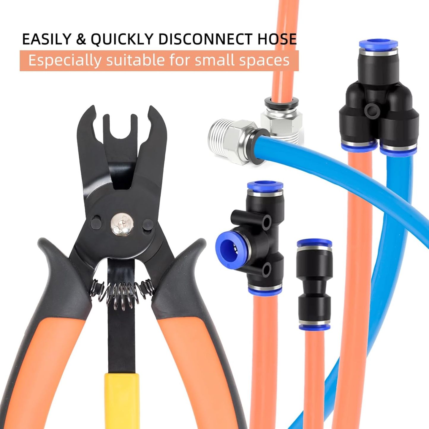 Push-to-Connect Pneumatic Fitting Disconnect Tool for Air Hoses