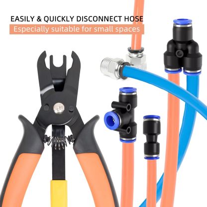 Push-to-Connect Pneumatic Fitting Disconnect Tool for Air Hoses