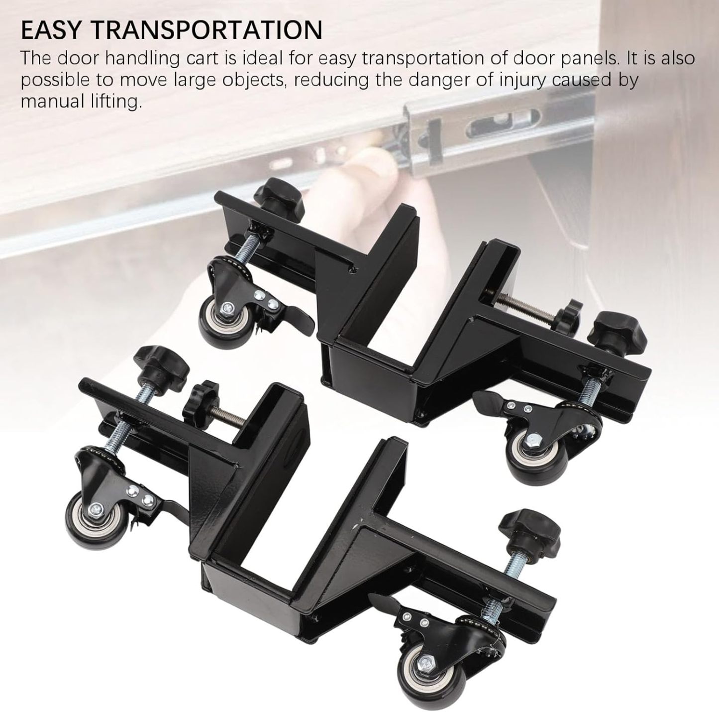 Heavy Duty Panel Handling Cart for Drywall and Door Transport