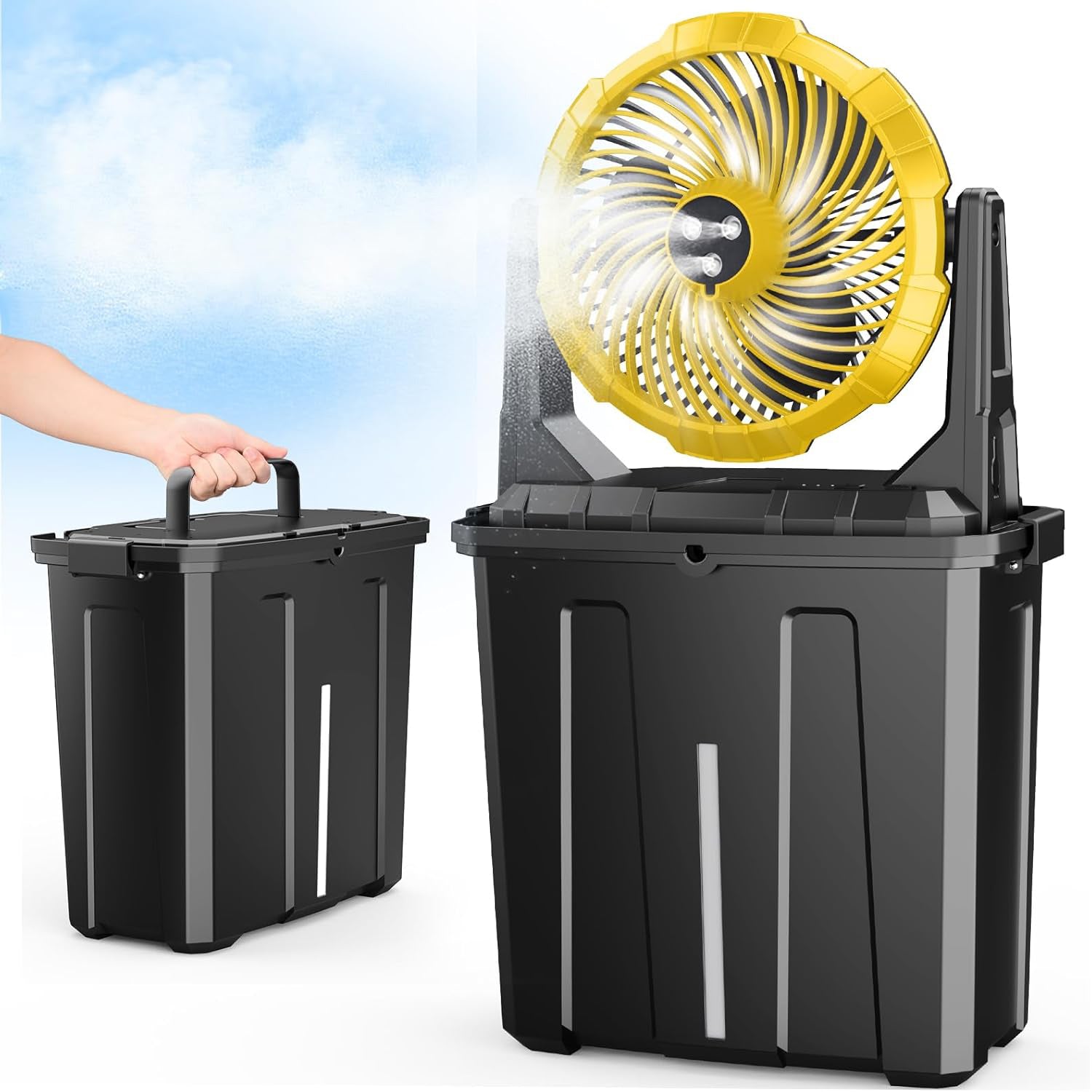 Misting Fan – 9L Outdoor Cooling Fan | 20000mAh Rechargeable