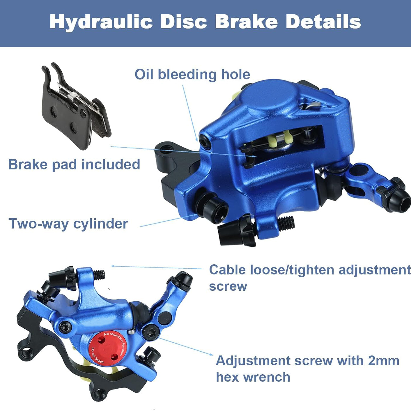 Cable-Actuated Hydraulic Disc Brake Calipers