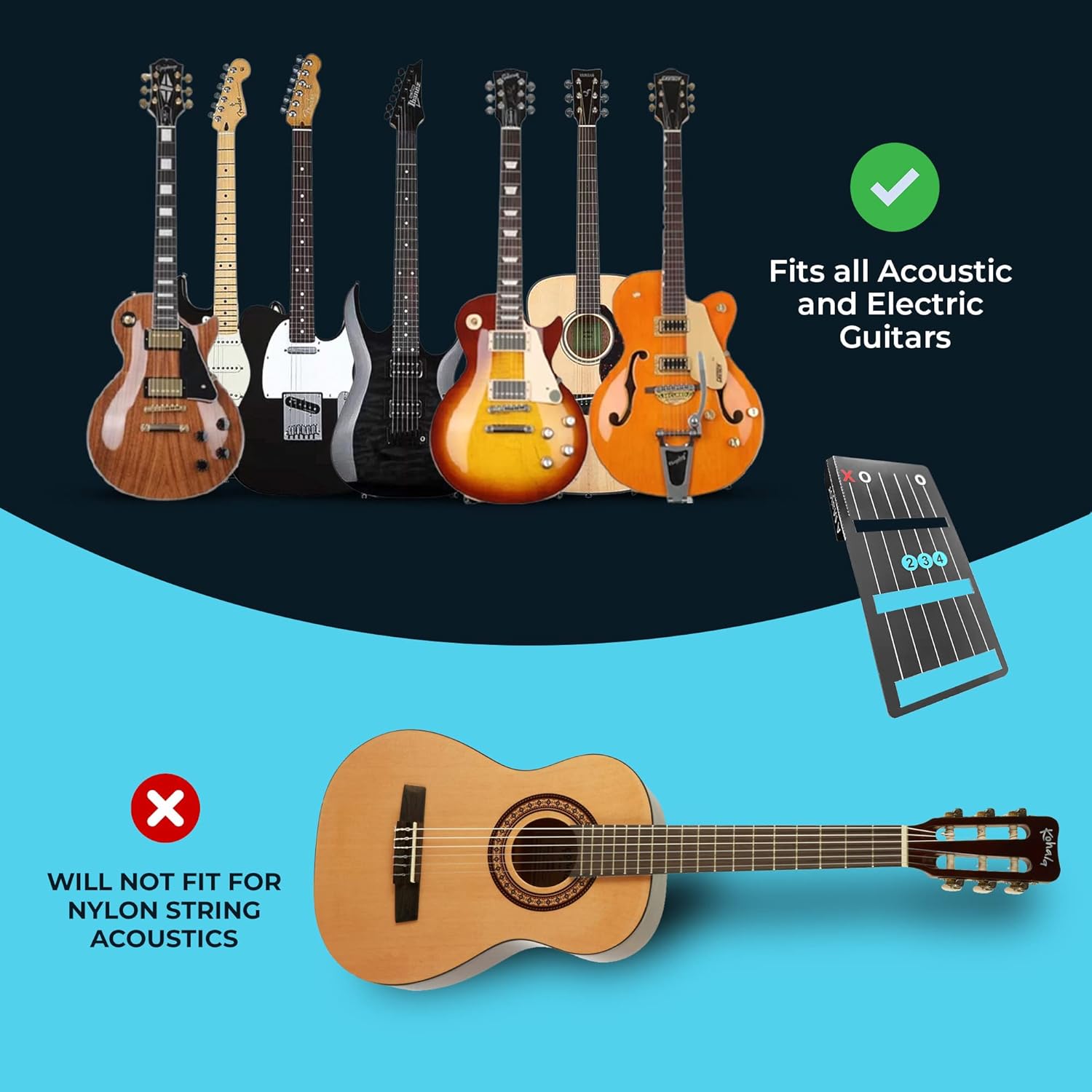 Instant Chord Cards Deluxe Edition with Carry Case – The On-the-Fretboard Learning System! 