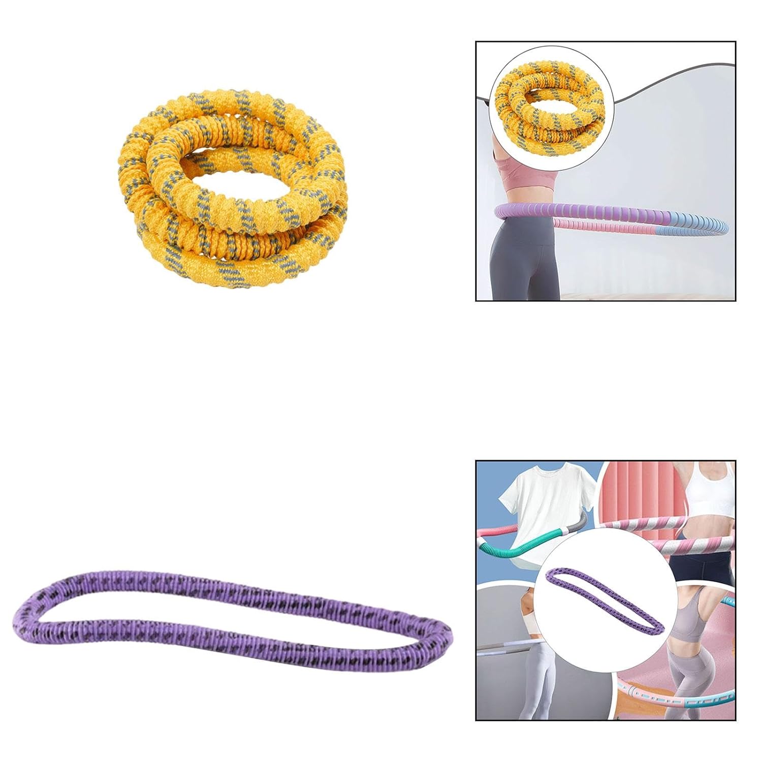 Foldable Fitness Hoop – 1.25kg, Unisex, Full Body Exercise Equipment | Abdominal Trainer