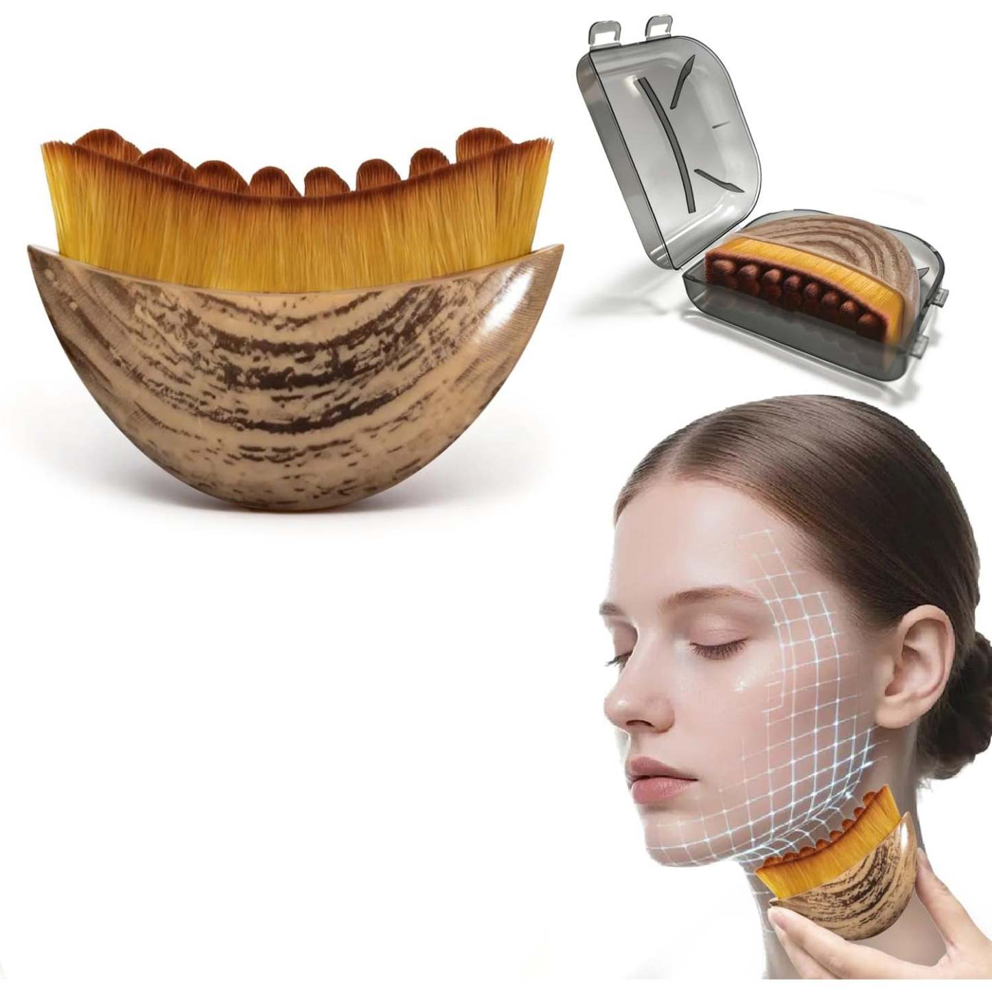 Lymphatic Contour Face Brush – Lymphatic Drainage Tool