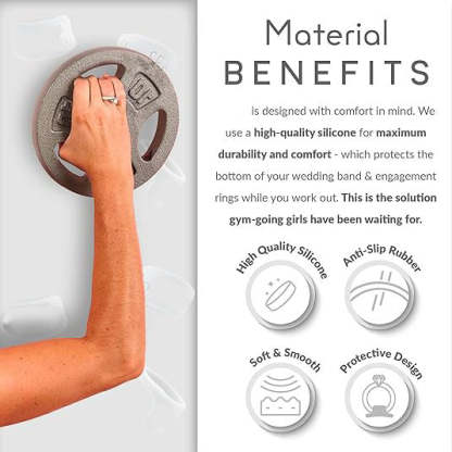 Sport Silicone Ring Protector – Gym & Fitness Wedding Ring Protector for Women – Safety Non-Slip Rubber Ring Guard