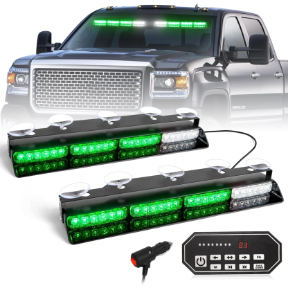 Emergency Strobe Light Bar Controller – 2 x 16.8-inch Amber Safety Light