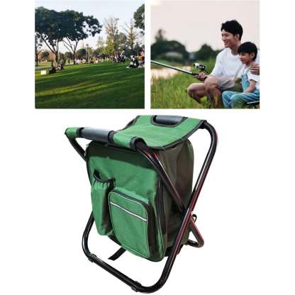 Stool Cooler Chair – Heavy-Duty Backpack Camping Stool