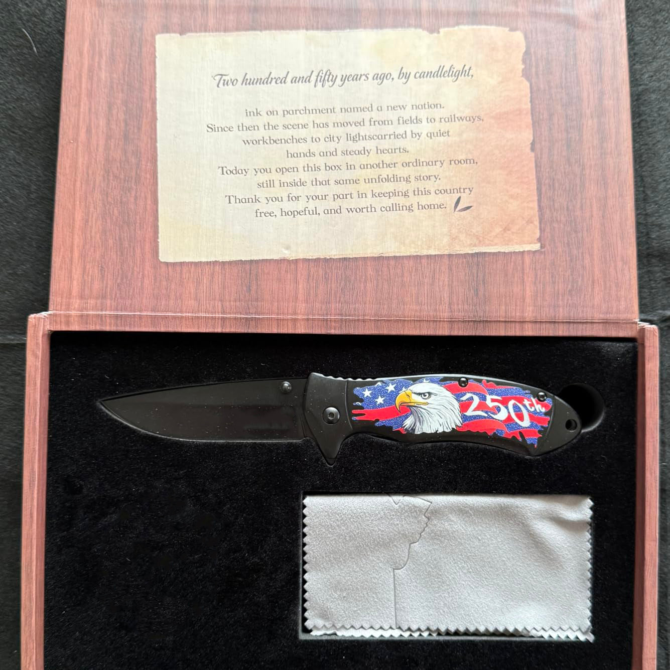 250th Anniversary Folding Knife Gift Box Set