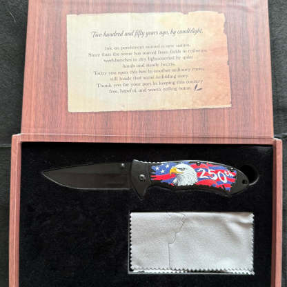 250th Anniversary Folding Knife Gift Box Set