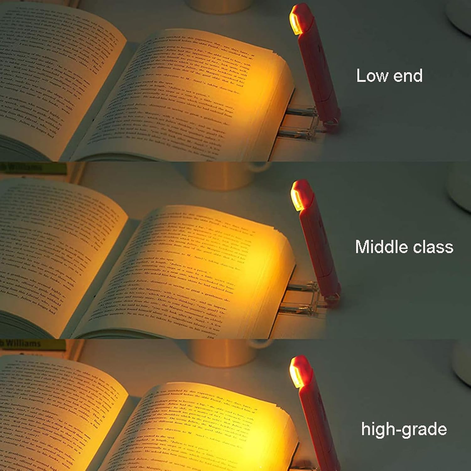 USB Rechargeable Bookmark Light – Clip-On LED Reading Lamp