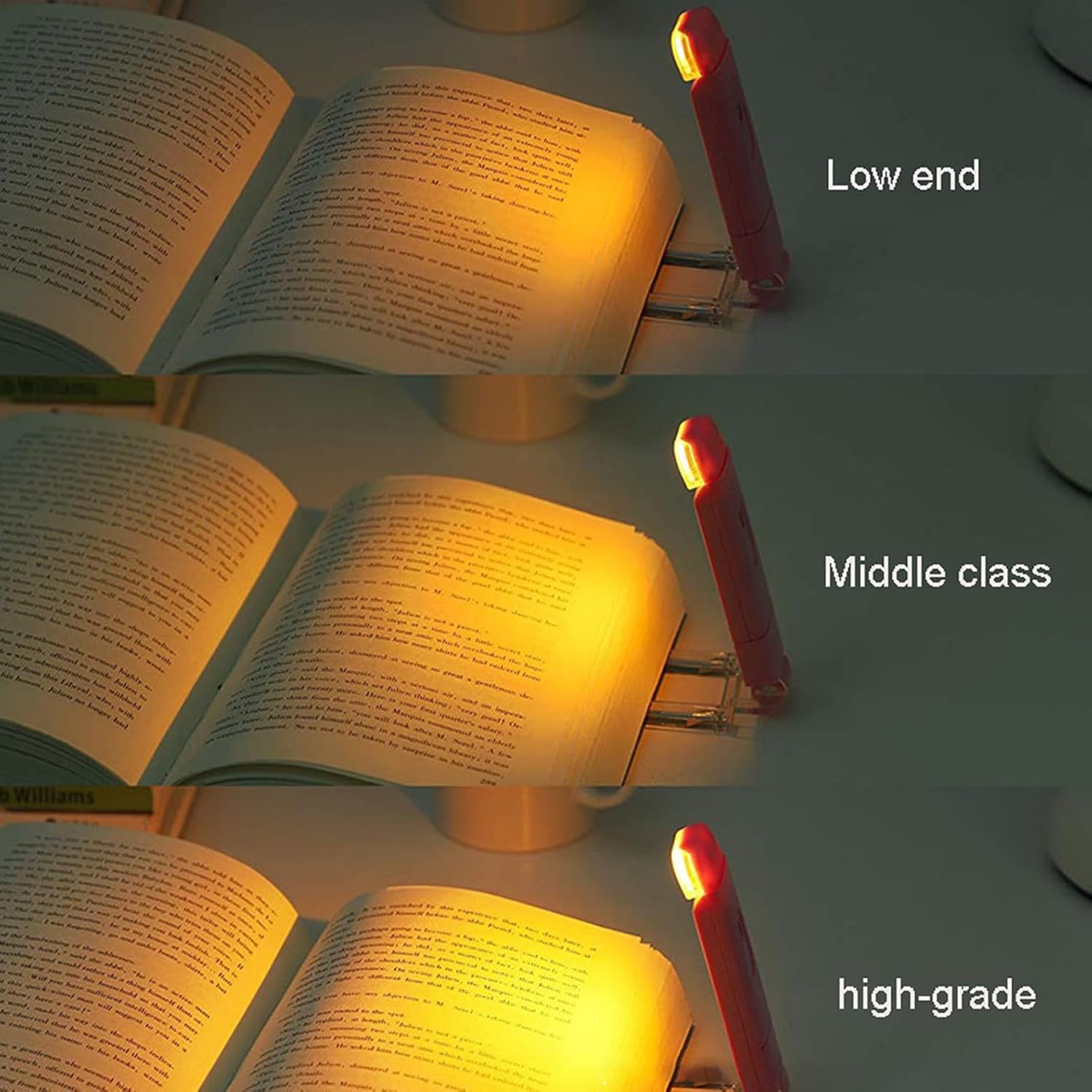 USB Rechargeable Bookmark Light – Clip-On LED Reading Lamp