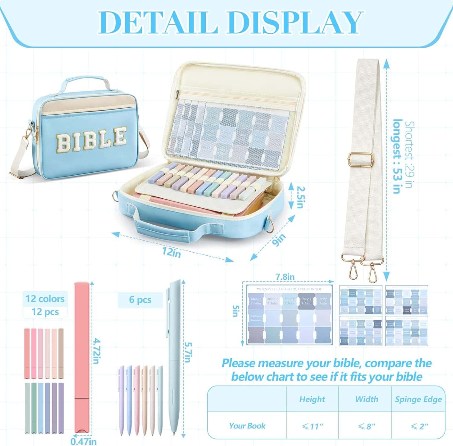 All-in-One Floral Bible Carry Bag & Study Set for Women 👛📖✨