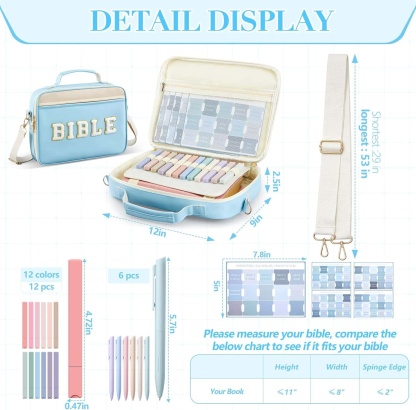 All-in-One Floral Bible Carry Bag & Study Set for Women 👛📖✨