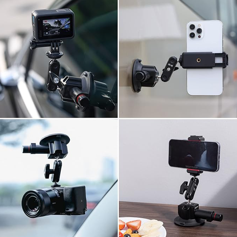 SC-02 Suction Cup Mount 4.5 inch, Magic Arm Mount, Suitable for DSLR Cameras