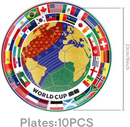 ⚽ Football Party Supplies Set for Sports Fans—Disposable Tableware & Decorations for Birthday and Game Day Celebrations