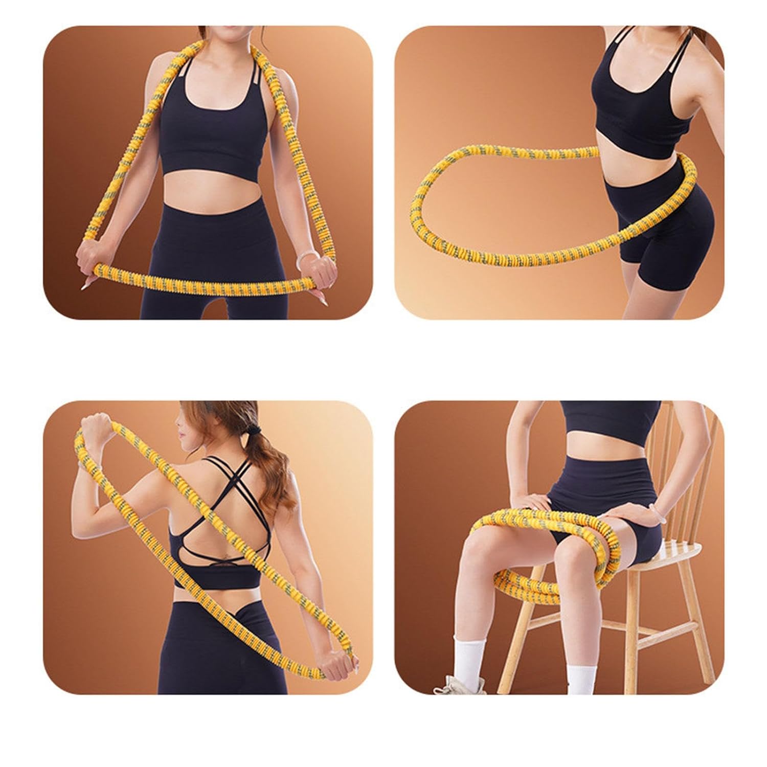 Foldable Fitness Hoop – 1.25kg, Unisex, Full Body Exercise Equipment | Abdominal Trainer