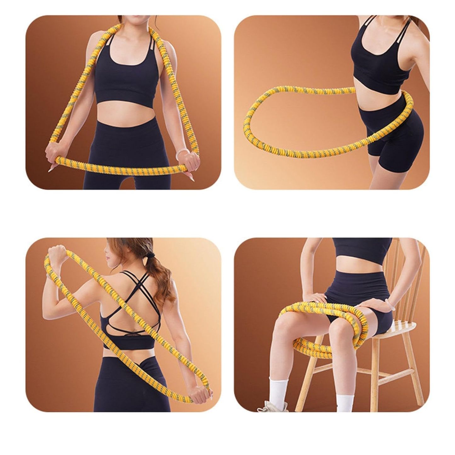 Foldable Fitness Hoop – 1.25kg, Unisex, Full Body Exercise Equipment | Abdominal Trainer