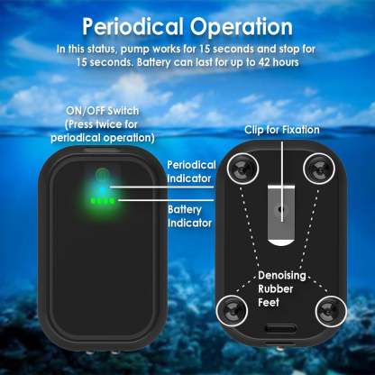 USB Rechargeable Aquarium Air Pump