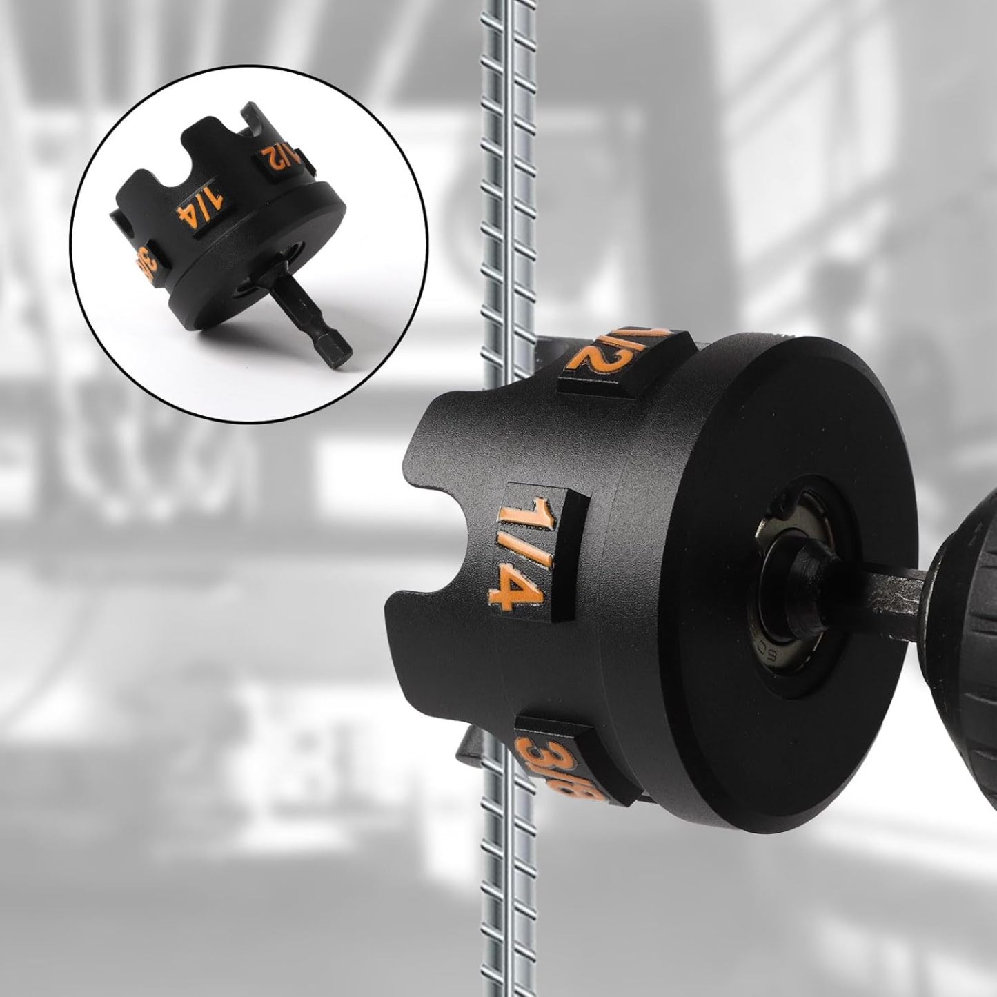 Hex Shank Nut Driver Drill Bit Attachment | For Pipe Framework and Support Systems