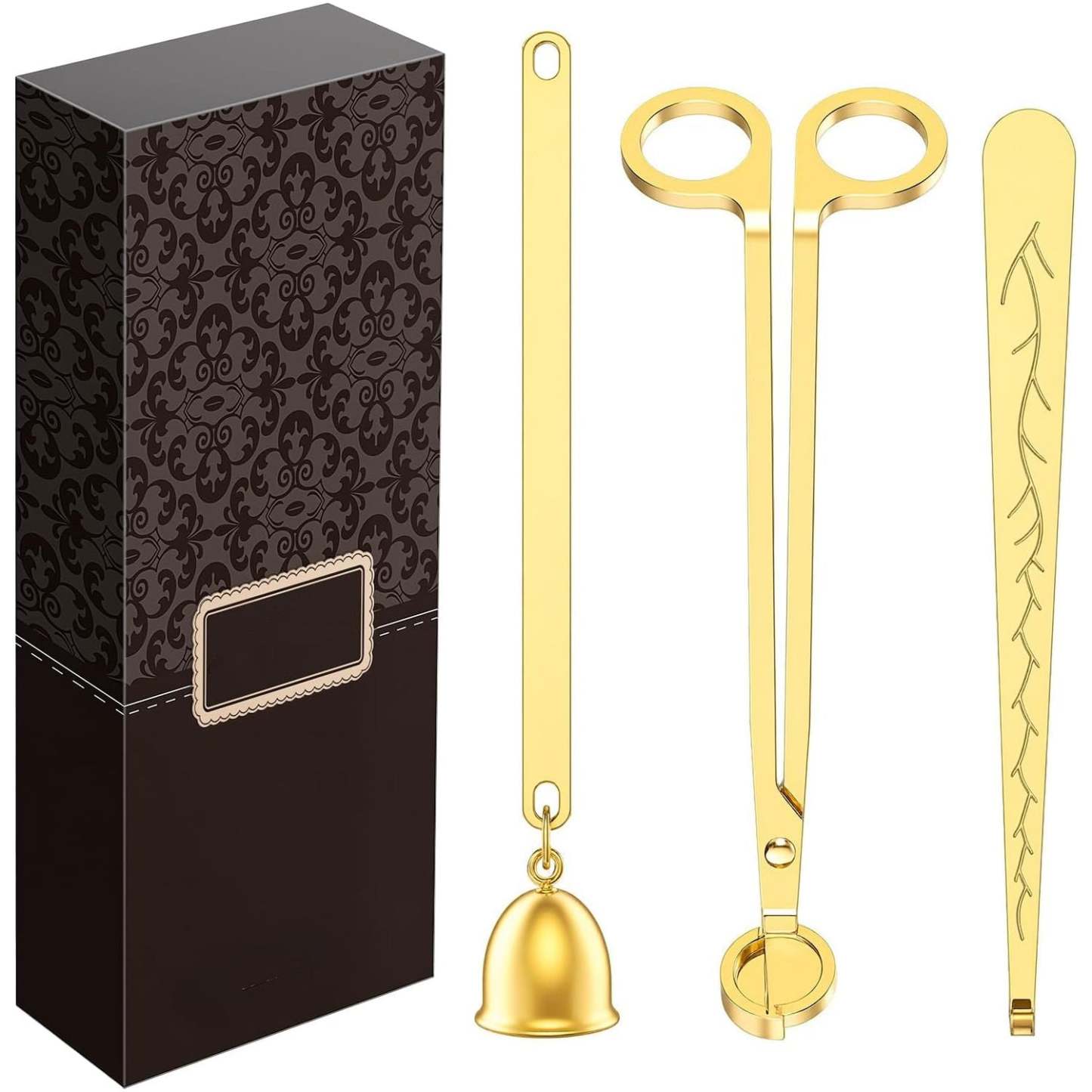 3-in-1 Candle Accessory Set – Wick Trimmer, Candle Snuffer, and Wick Dipper