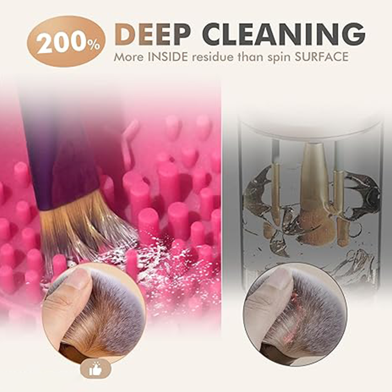 Electric makeup brush cleaning machine