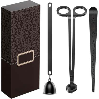 3-in-1 Candle Accessory Set – Wick Trimmer, Candle Snuffer, and Wick Dipper
