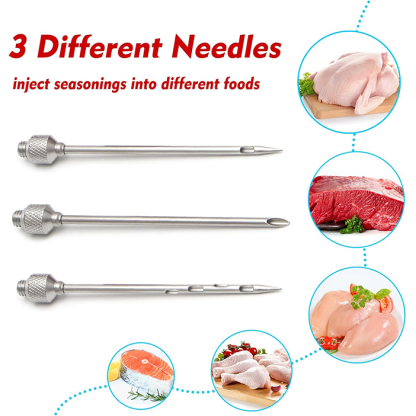 1-ounce plastic barbecue marinade syringe kit, turkey syringe