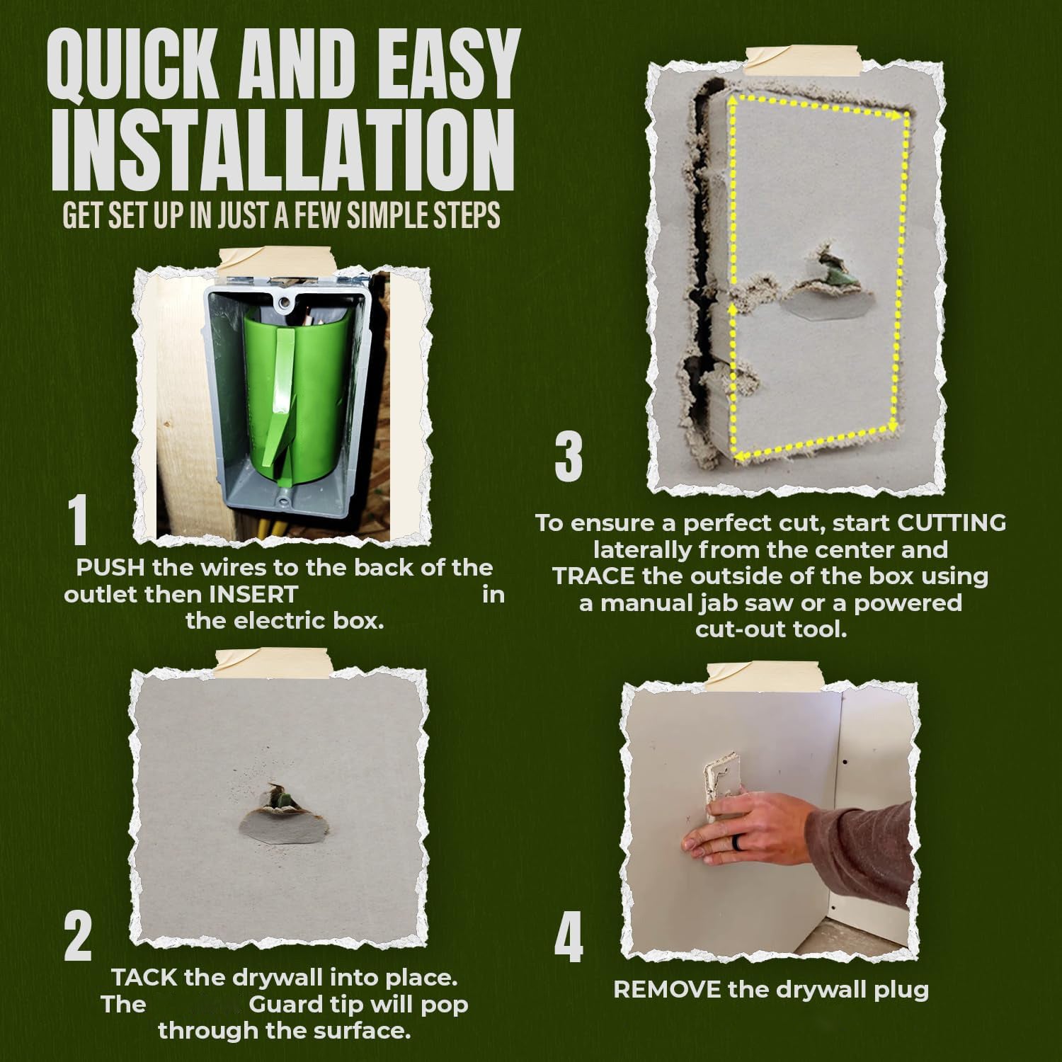 Drywall Outlet Marker – Electrical Box Locator for Precise Wire Protection