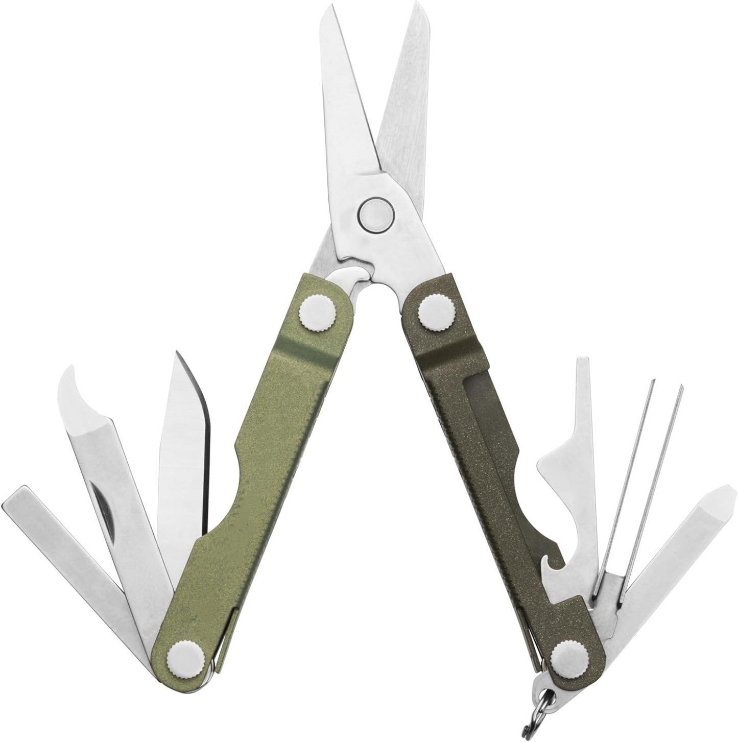 Keychain Multi-Tool with 10 Functions for EDC and Outdoor Use