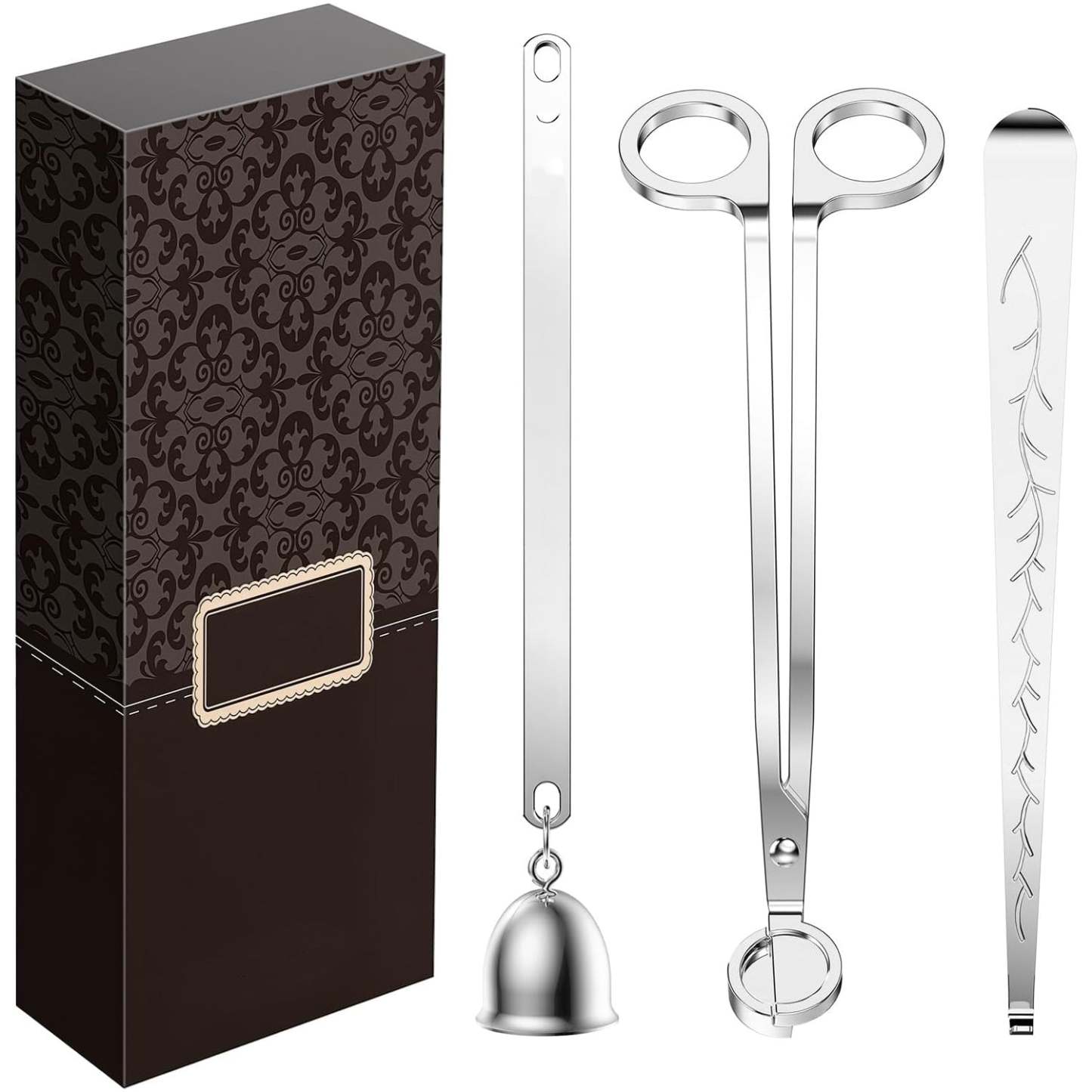3-in-1 Candle Accessory Set – Wick Trimmer, Candle Snuffer, and Wick Dipper