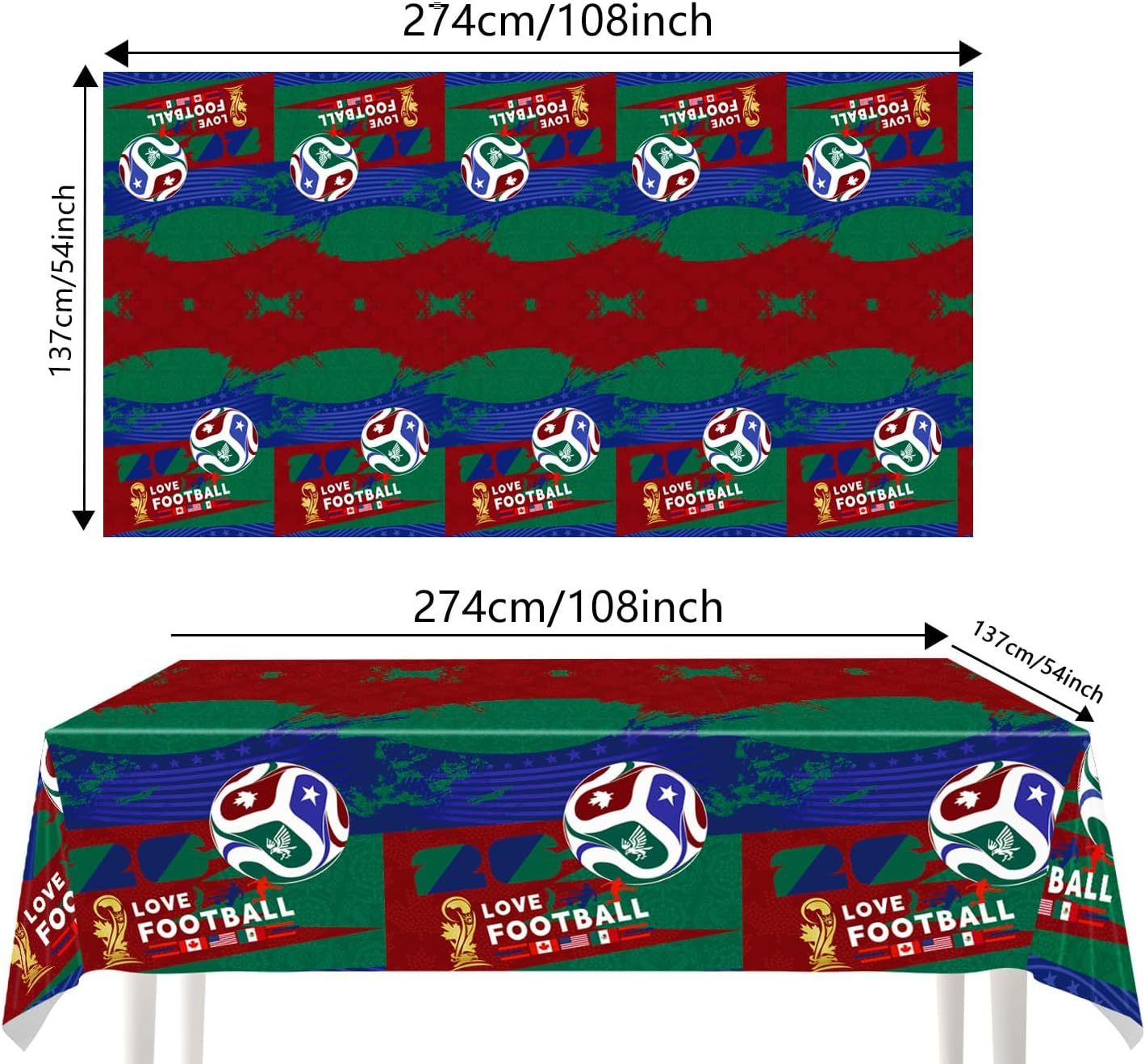 ⚽ Football Party Supplies Set for Sports Fans—Disposable Tableware & Decorations for Birthday and Game Day Celebrations