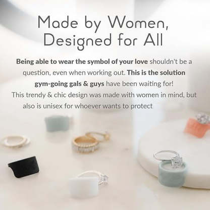 Sport Silicone Ring Protector – Gym & Fitness Wedding Ring Protector for Women – Safety Non-Slip Rubber Ring Guard