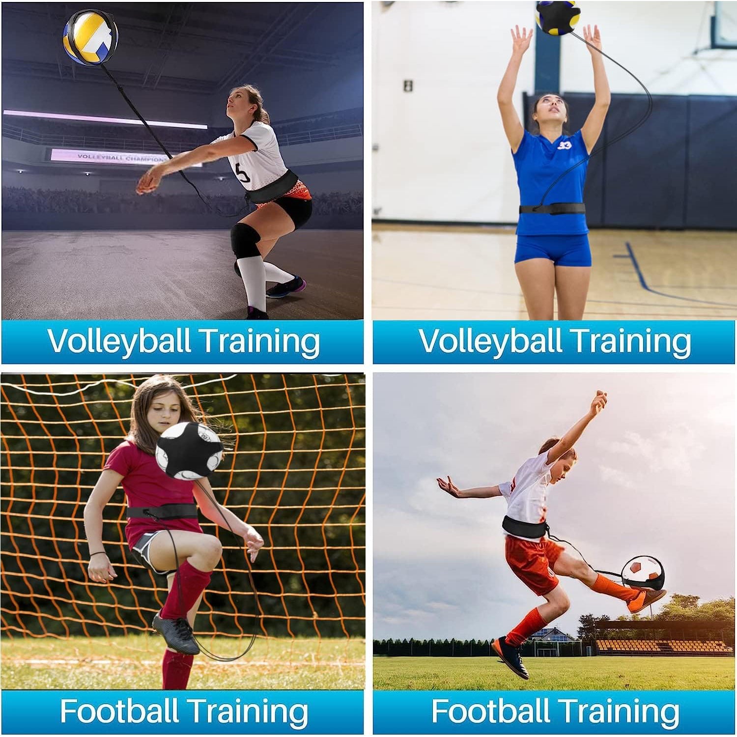 Volleyball Training Equipment Set | Solo Training for Serving, Spiking, Passing