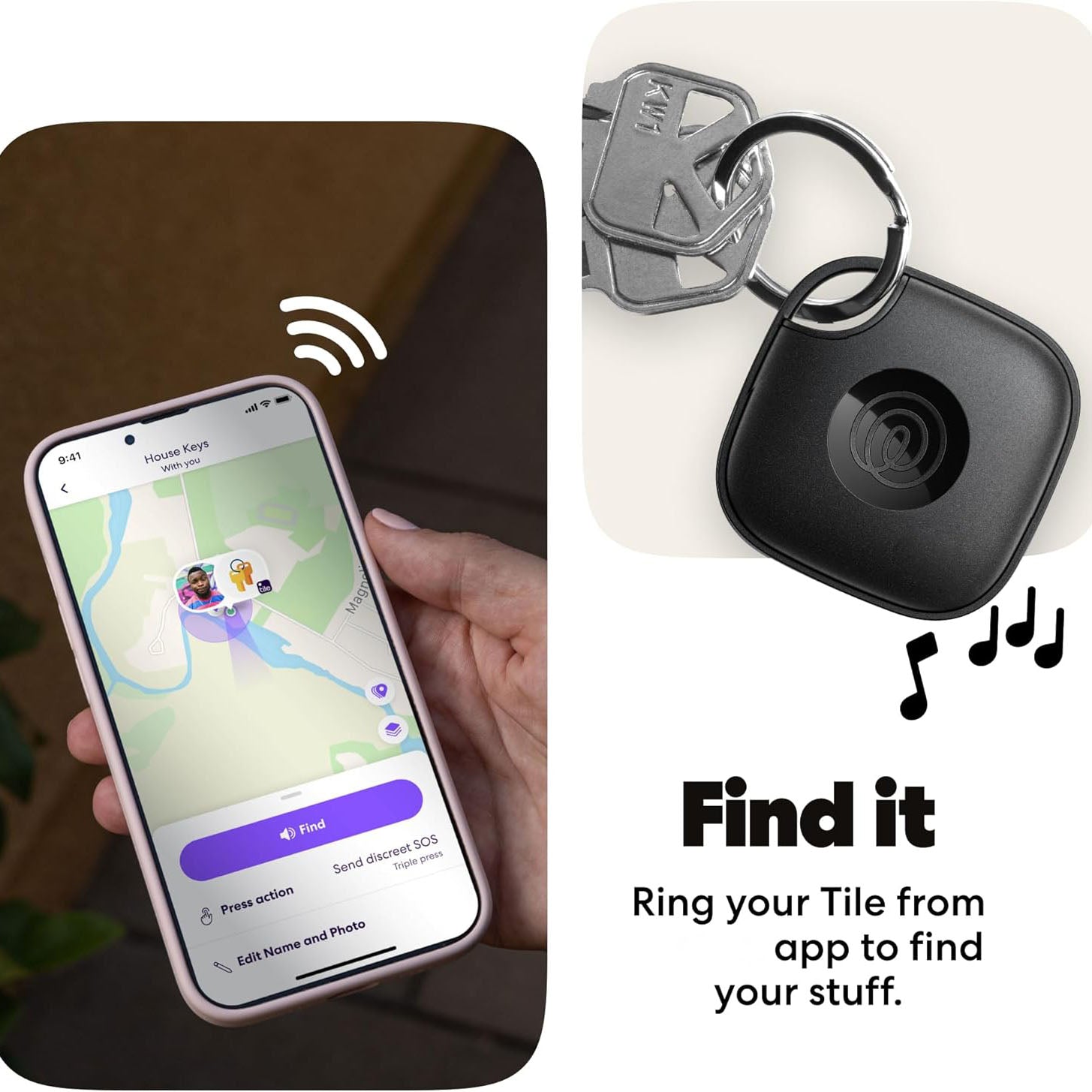 Bluetooth Tracker – Key Finder & Item Locator for Keys, Bags & More – Phone Finder