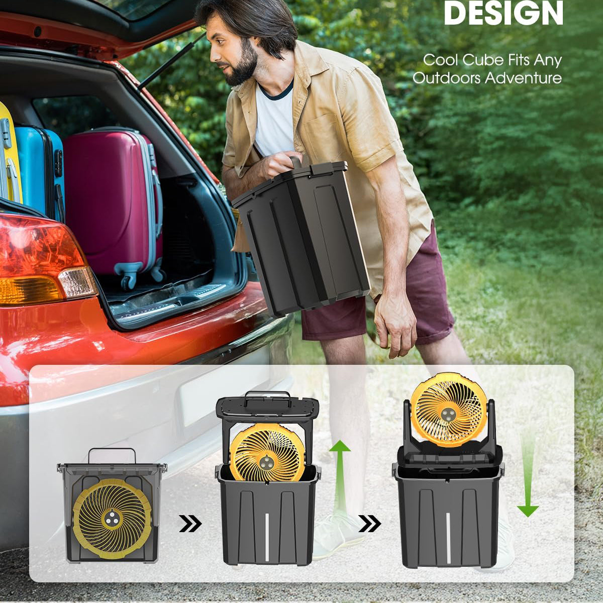 Misting Fan – 9L Outdoor Cooling Fan | 20000mAh Rechargeable