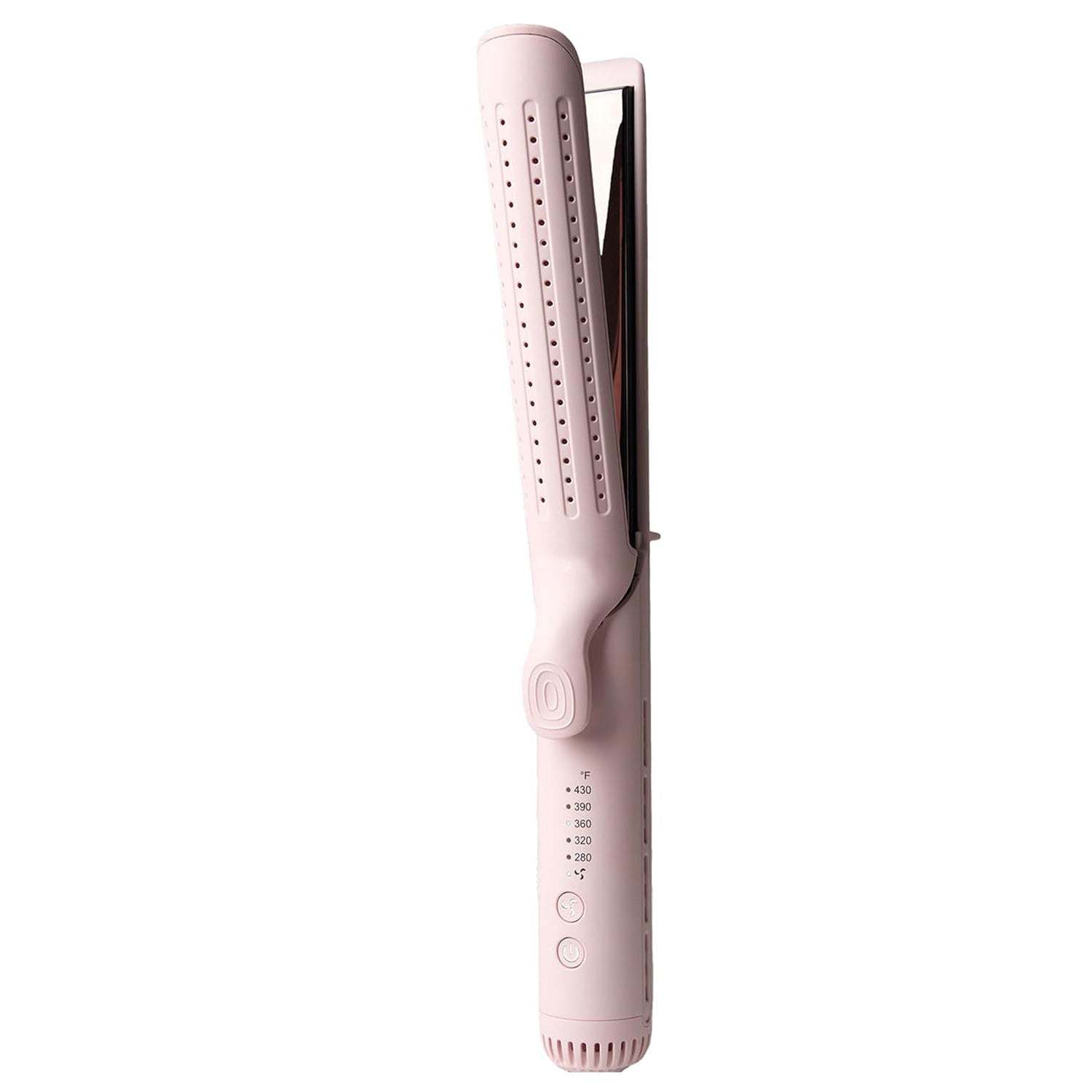 2-in-1 Curling Wand & Titanium Flat Iron – 360° Airflow Styler