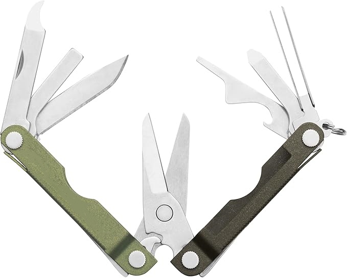 Keychain Multi-Tool with 10 Functions for EDC and Outdoor Use