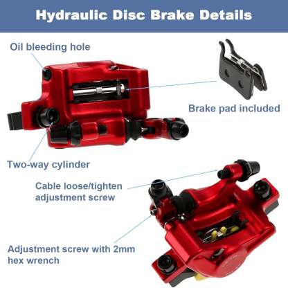 Cable-Actuated Hydraulic Disc Brake Calipers