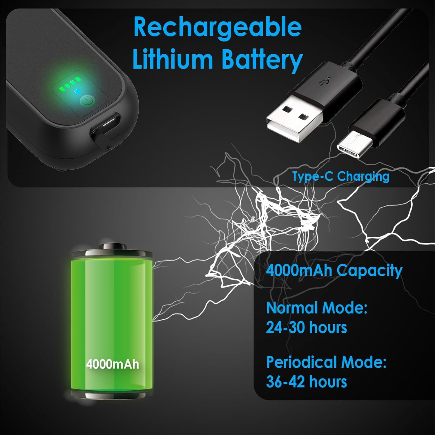 USB Rechargeable Aquarium Air Pump