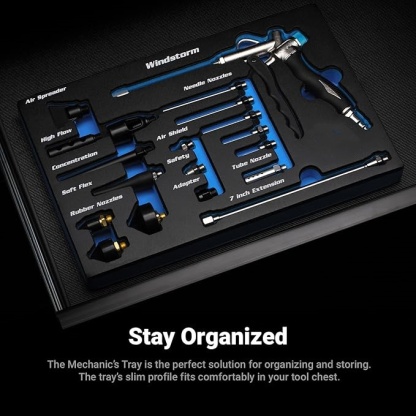 19 Piece Air Blow Gun Kit for Workshop and Automotive Cleaning
