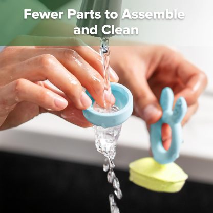 Baby fruit feeder and mini frozen snack tray set