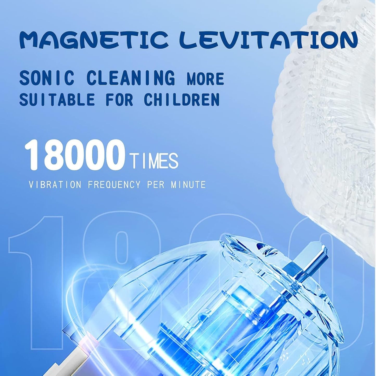 Children’s U-Shaped Electric Toothbrush – 360° Sonic Cleaning, 5 Modes, Cartoon Dinosaur Design