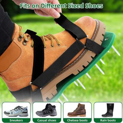 Heavy Duty Spiked Aerating Sandals – Hook & Loop Straps