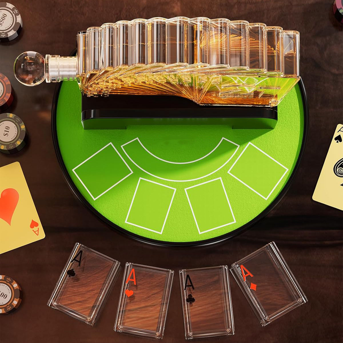 Whiskey Decanter Set | Poker Game Night Essential