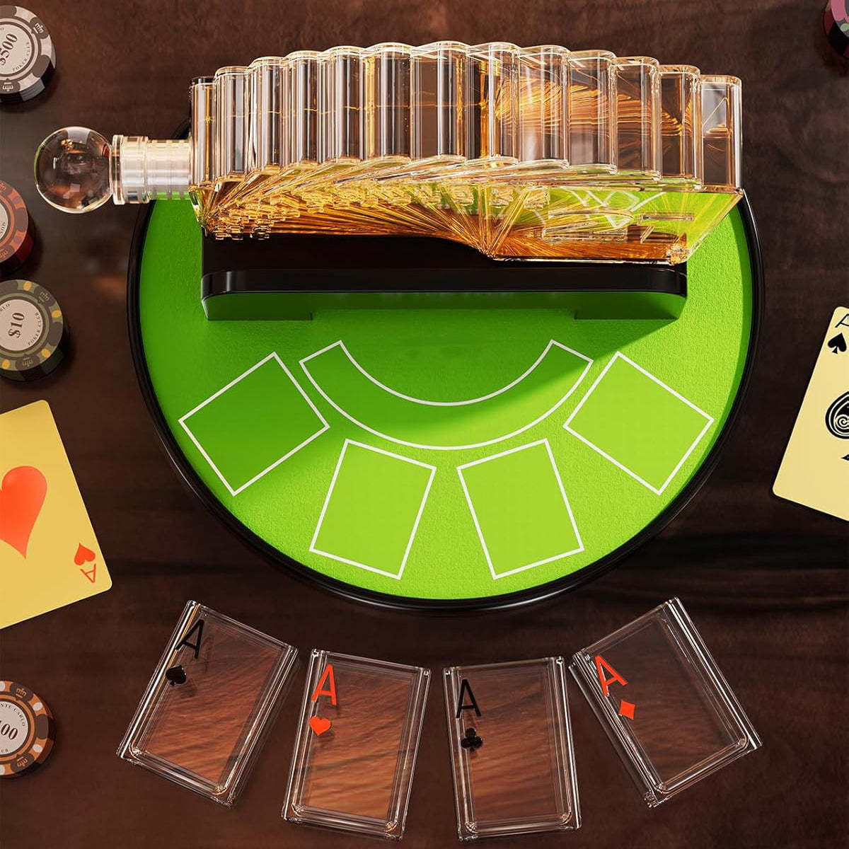Whiskey Decanter Set | Poker Game Night Essential