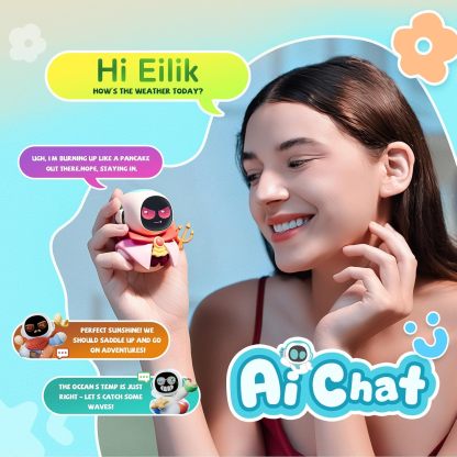 Mini AI Charm Robot – Wearable Electronic Pendant Toy for Couples & Friends