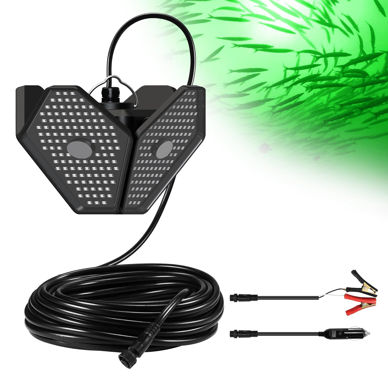 12V foldable underwater fishing light, 400W power