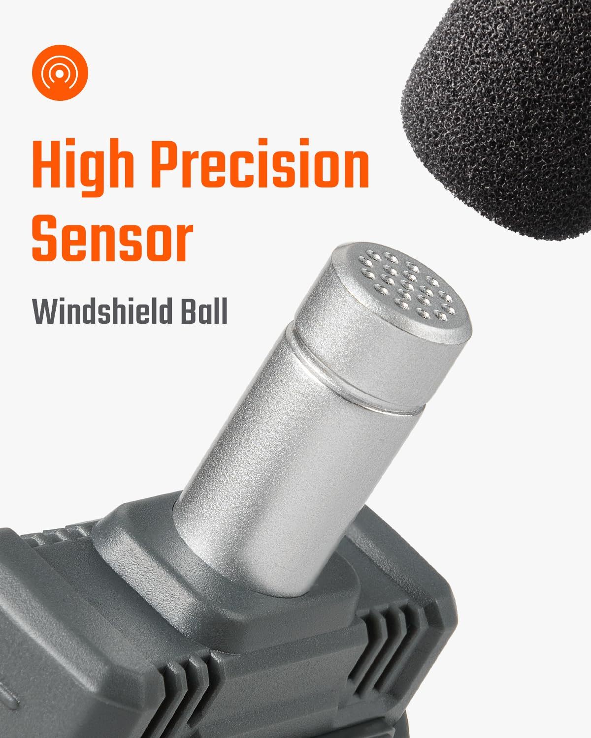 Decibel Meter – 2.25 Inch Backlit LCD Display, Portable Sound Pressure Level (SPL) Tester with A-weighting Function