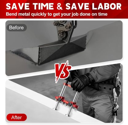 Adjustable Sheet Metal Bender Tool for Roofing and Metal Fabrication