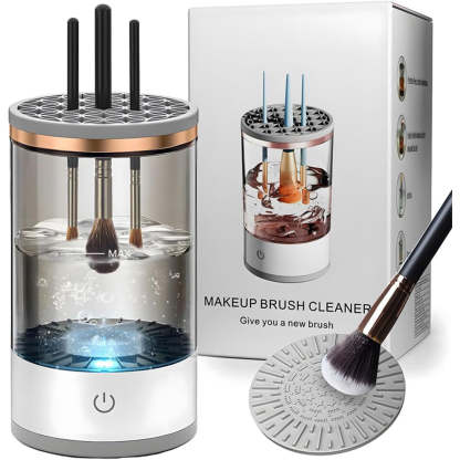 Electric Makeup Brush Cleaner Machine – Automatic Spinning Deep Clean Device